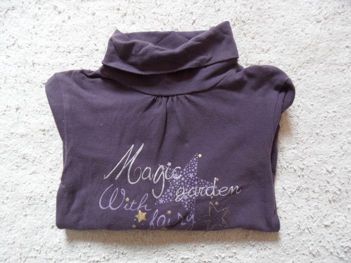 Sous pull fantaisie fille, taille 6 ans - photo numéro 3