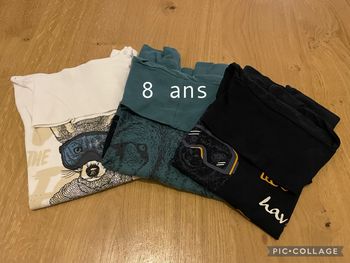 Lot 3 cols roulés 8 ans