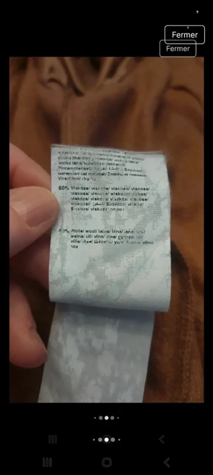 Pardessus Verpass fr/be 48  moutarde - photo numéro 10