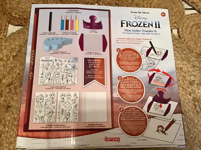 Jeu créatif Mon atelier transfert La reine des neiges - photo numéro 3