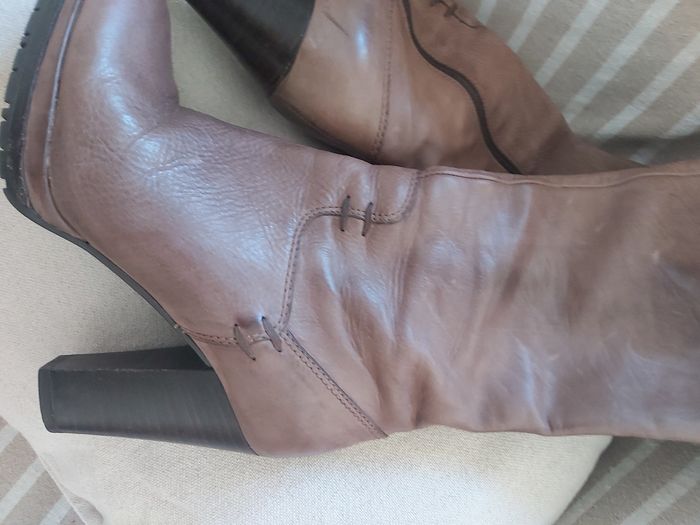 Bottes vintage cuir - photo numéro 5