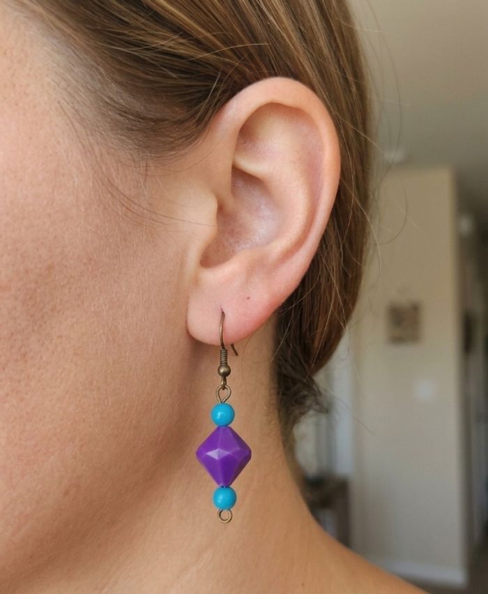 Boucles d’oreilles "Géométrie Pop" - photo numéro 2
