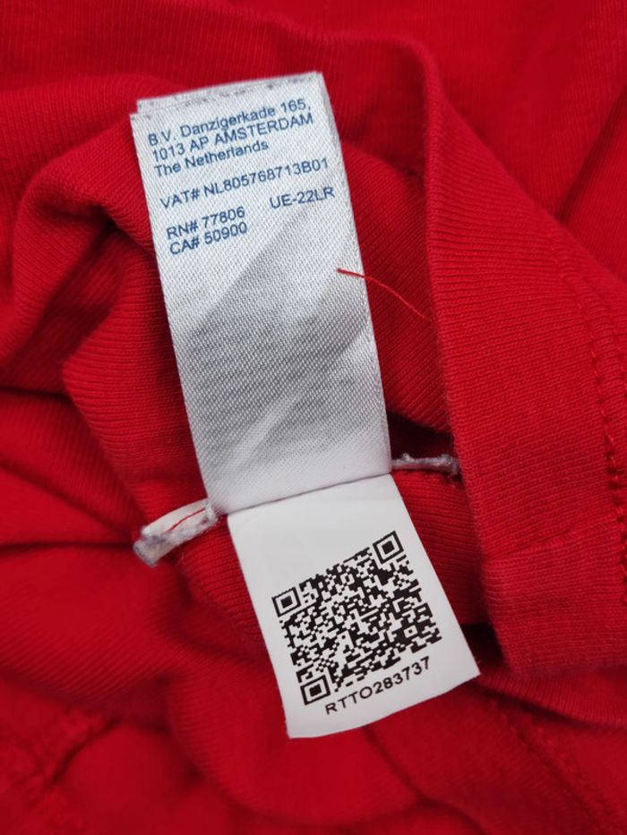 T-shirt Tommy Hilfiger rouge avec col fendu – Taille S Femme - photo numéro 10