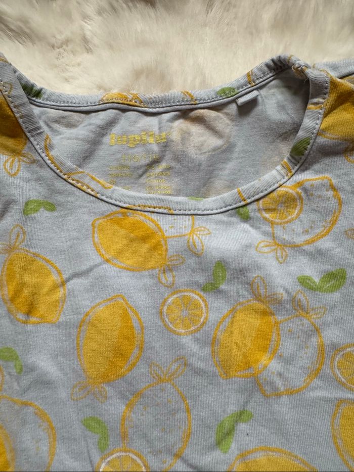 👚 lot 4 t-shirts - fille - 110 -116 cm - 5-6 ans la halle - lupilu- très bon état - photo numéro 9