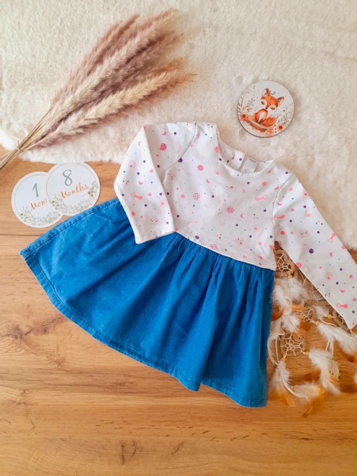 Robe manches longues mi saison 18 mois Baby Club C&A
