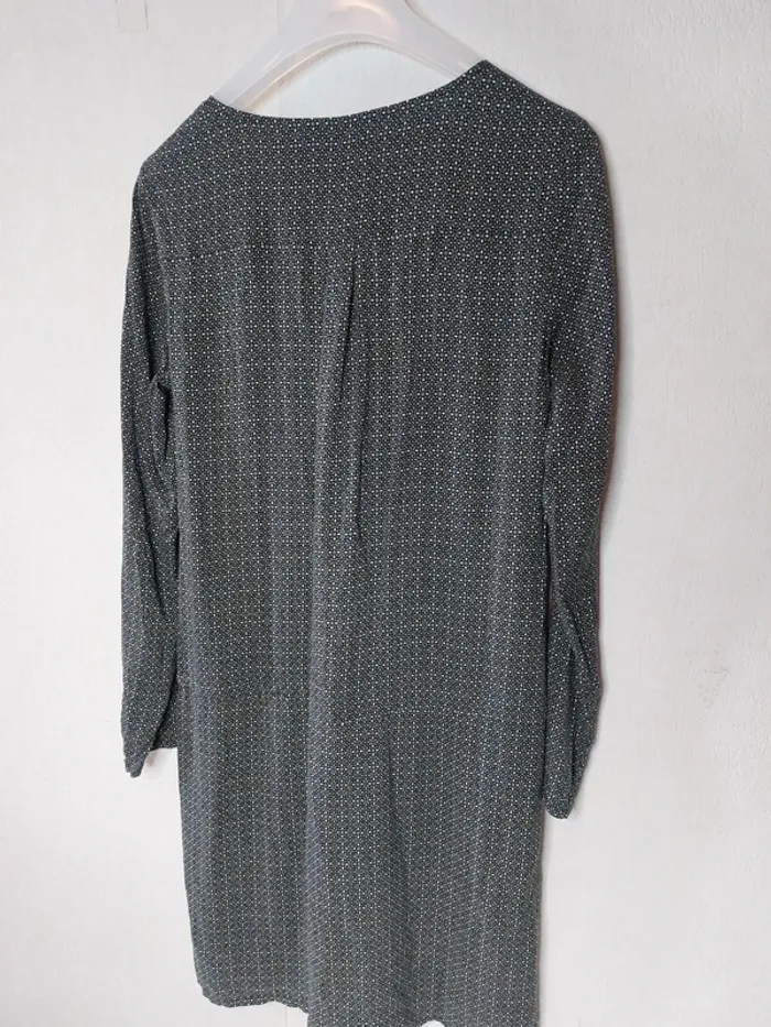 Robe fluide grise imprimé "Camaïeu" - photo numéro 2