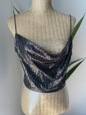 Crop top L zara court femme L