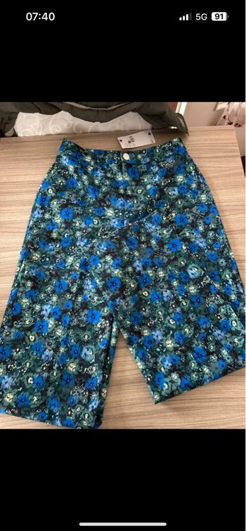 Pantalon fleuri large cache cache neuf 