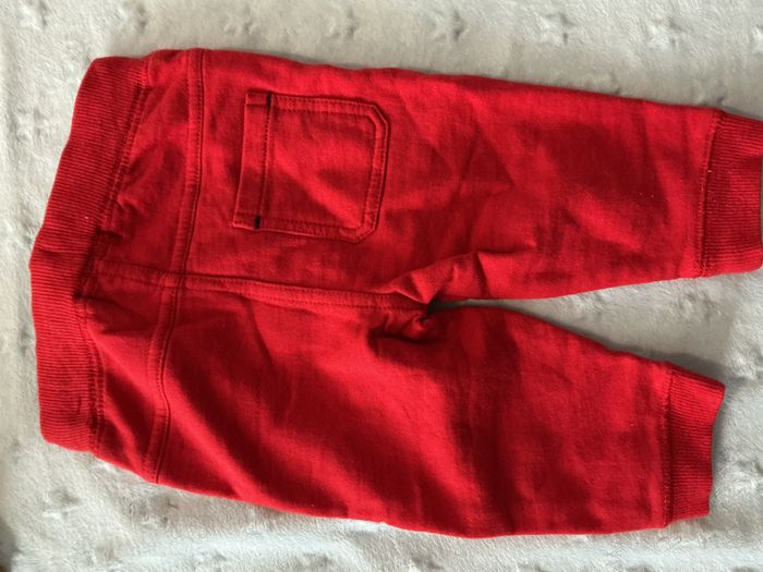 pantalon de jogging rouge taille élastique et lien de serrage 6 mois orchestra - photo numéro 9