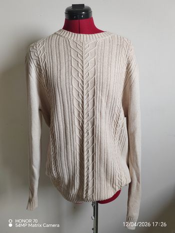 Pull torsade en coton 