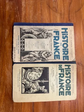 Lot de deux livres ancien histoire de France