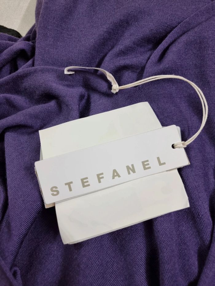 Stefanel robe multiples violet * taille L * - photo numéro 9