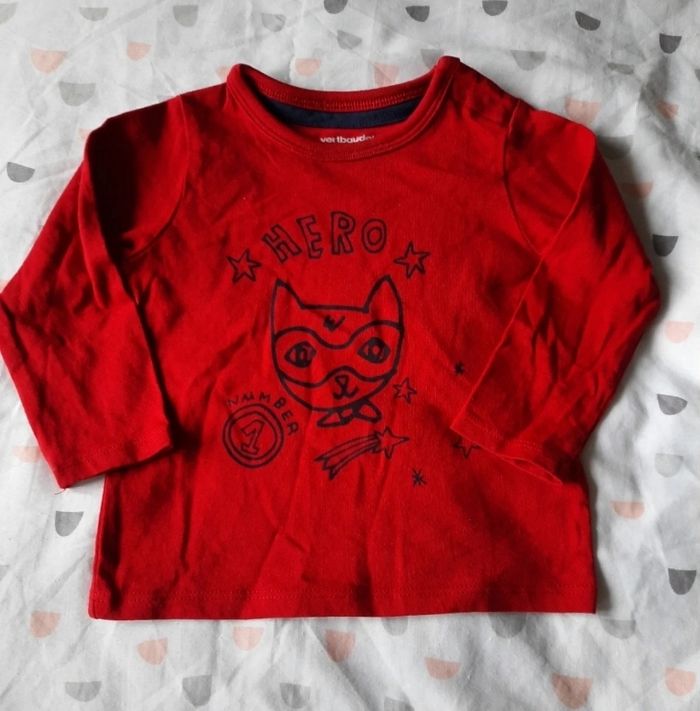 Tee-shirt manches longues Vertbaudet 9M