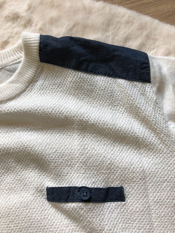Pull blanc La Redoute L - photo numéro 4