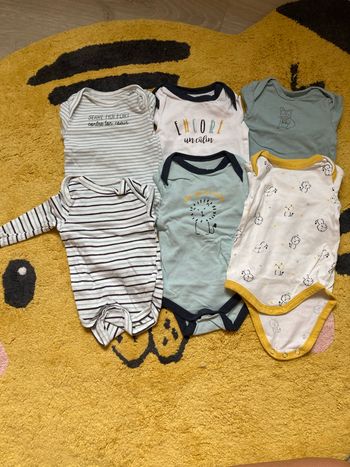 Lot 6 bodys manches longues