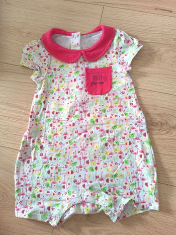 Combi courte Orchestra flamants rose - Taille 12 mois 74cm