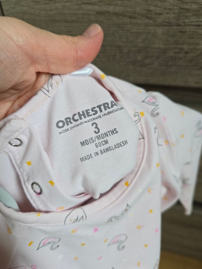 Vêtement Bébé Fille Ensemble Orchestra mois 60 cm