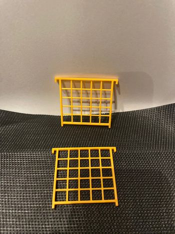 Playmobil lot 2 petites barrières jaunes clinique vétérinaire 4009 6425 centre soins animalier