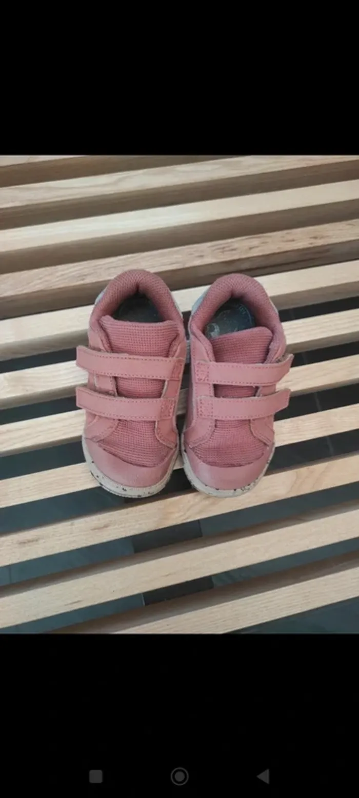 Baskets enfant rose à scratch – pointure 24 - Décathlon - photo numéro 5