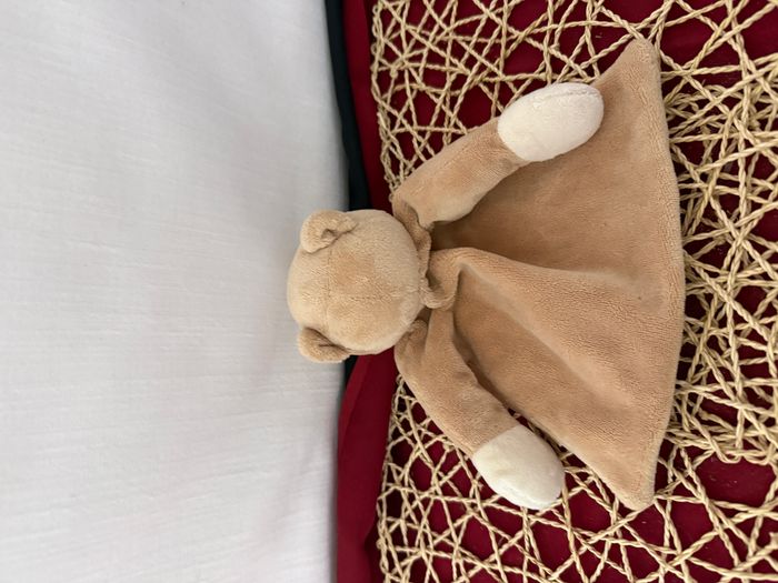 Doudou plat ours beige TIAMO COLLECTION - photo numéro 2