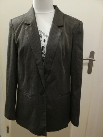 Veste tailleur classique habillé gris 42
