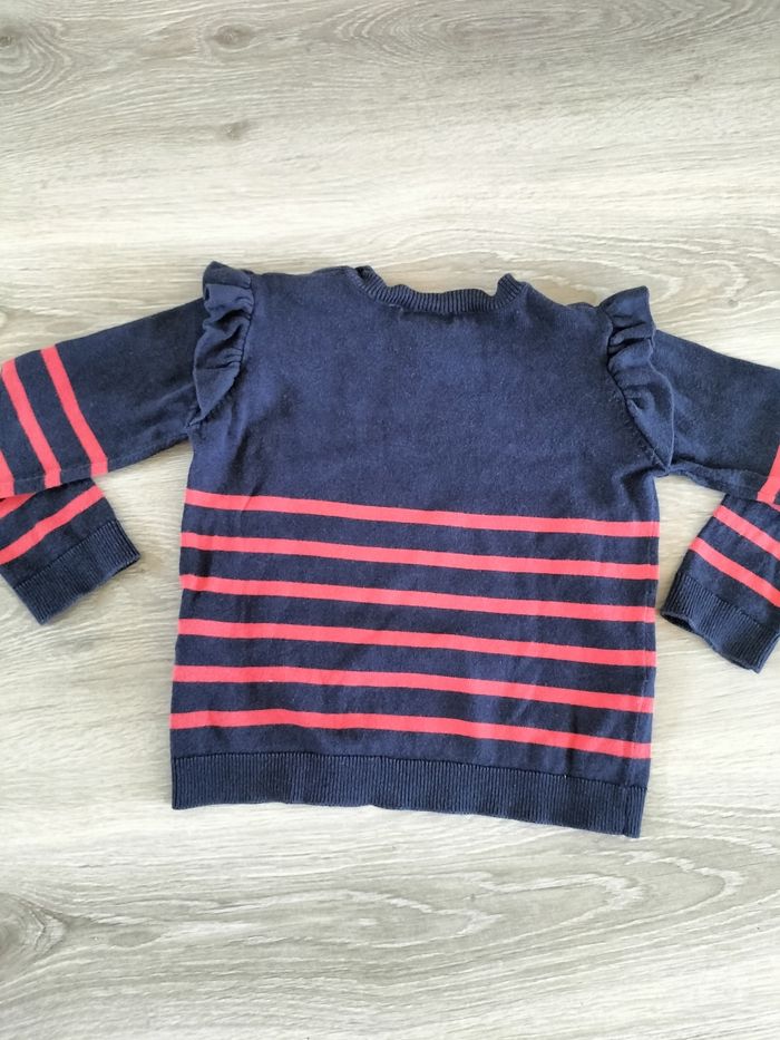 Pull rayé à boutons - photo numéro 4