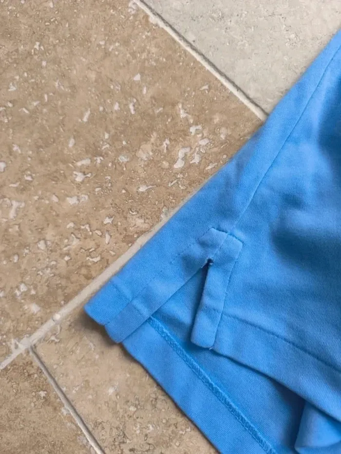 Polo Ralph Lauren homme pima coton 3XB bleu clair logo marine excellent état - photo numéro 9