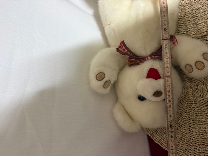 Ours blanc vintage Cuddle Wit non lavé - photo numéro 4