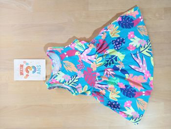 Robe toucan colorée 3 ans
