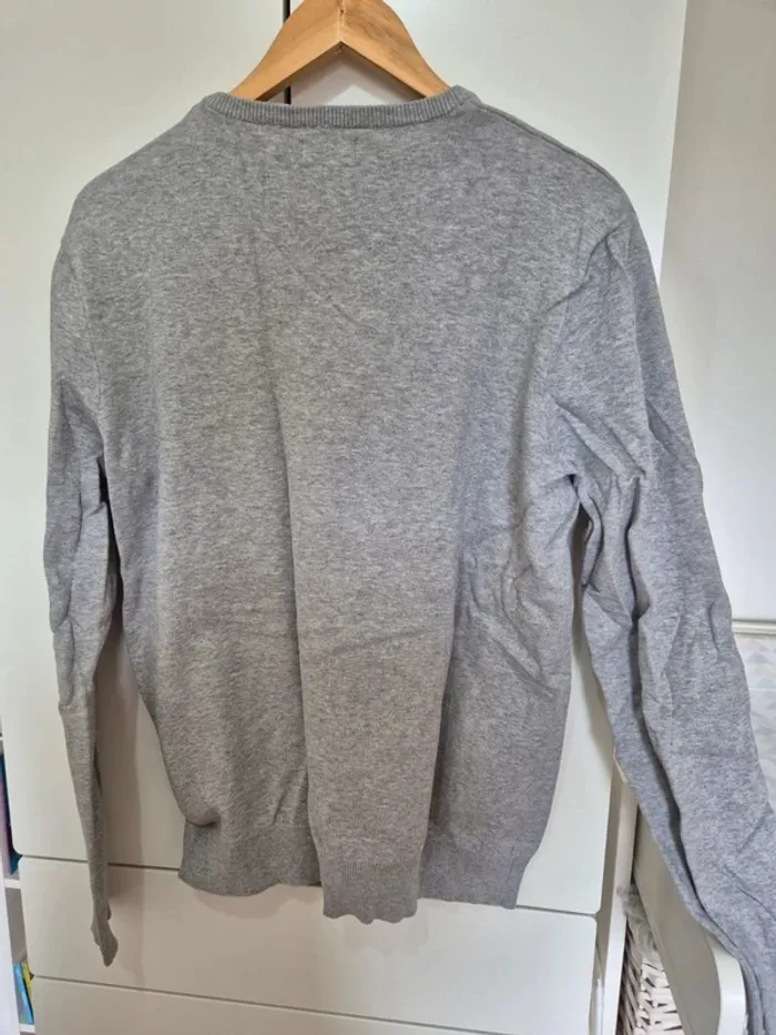 Pull CELIO col rond man homme 
Taille L gris - manches longues - photo numéro 6