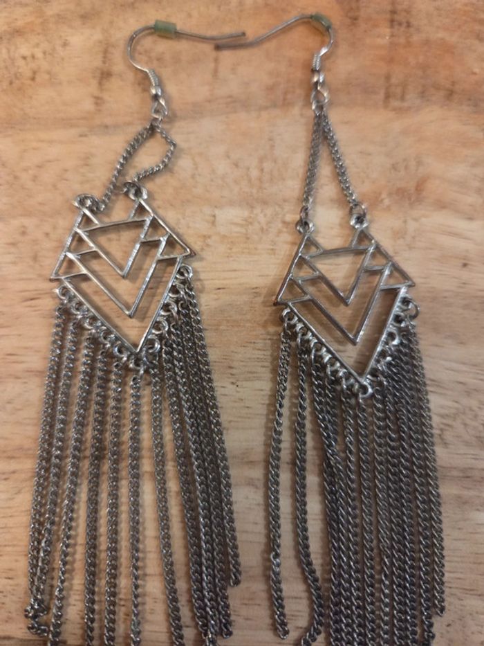 Lot 6 paires boucles d’oreilles fantaisie (argentées + dorées) - photo numéro 8