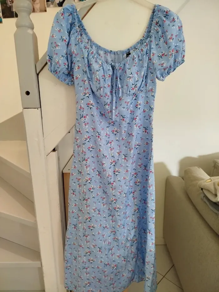 Robe longue a fleurs