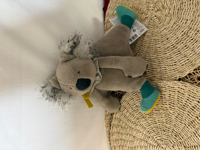 Peluche Gabin koala MOULIN ROTY Les Roty moulin Bazar gris bleu - photo numéro 2