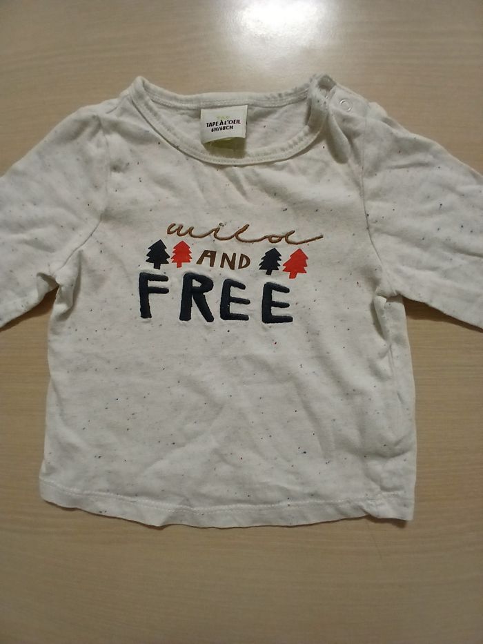 Pull fin bebe en coton taille 6 mois msrque tape a l oeil  couleur multicolore - photo numéro 4