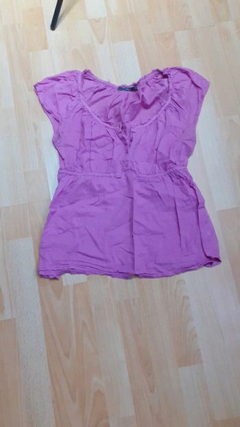 Chemisier fin rose 38