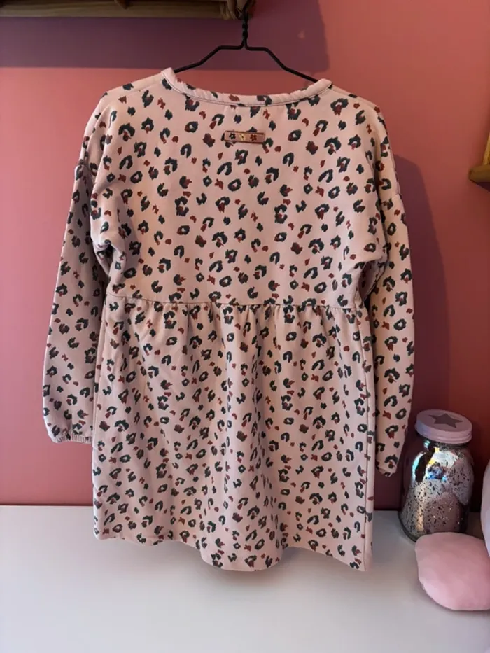 Robe rose léopards babyface 110/5Y - photo numéro 2