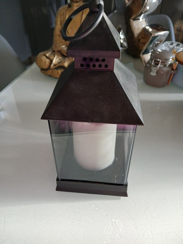 LANTERNE LUMINEUSE NOIRE - photo numéro 5