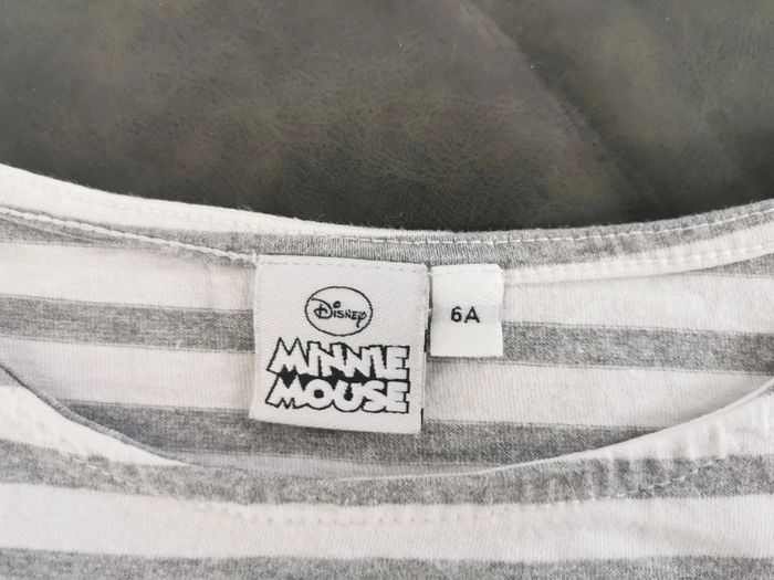 Tee-shirt 👸 croc top, Disney, Minnie, 6ans - photo numéro 5