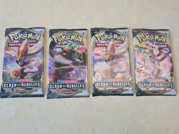 4 Booster Pokémon  Epée et Bouclier Clash des Rebelles 