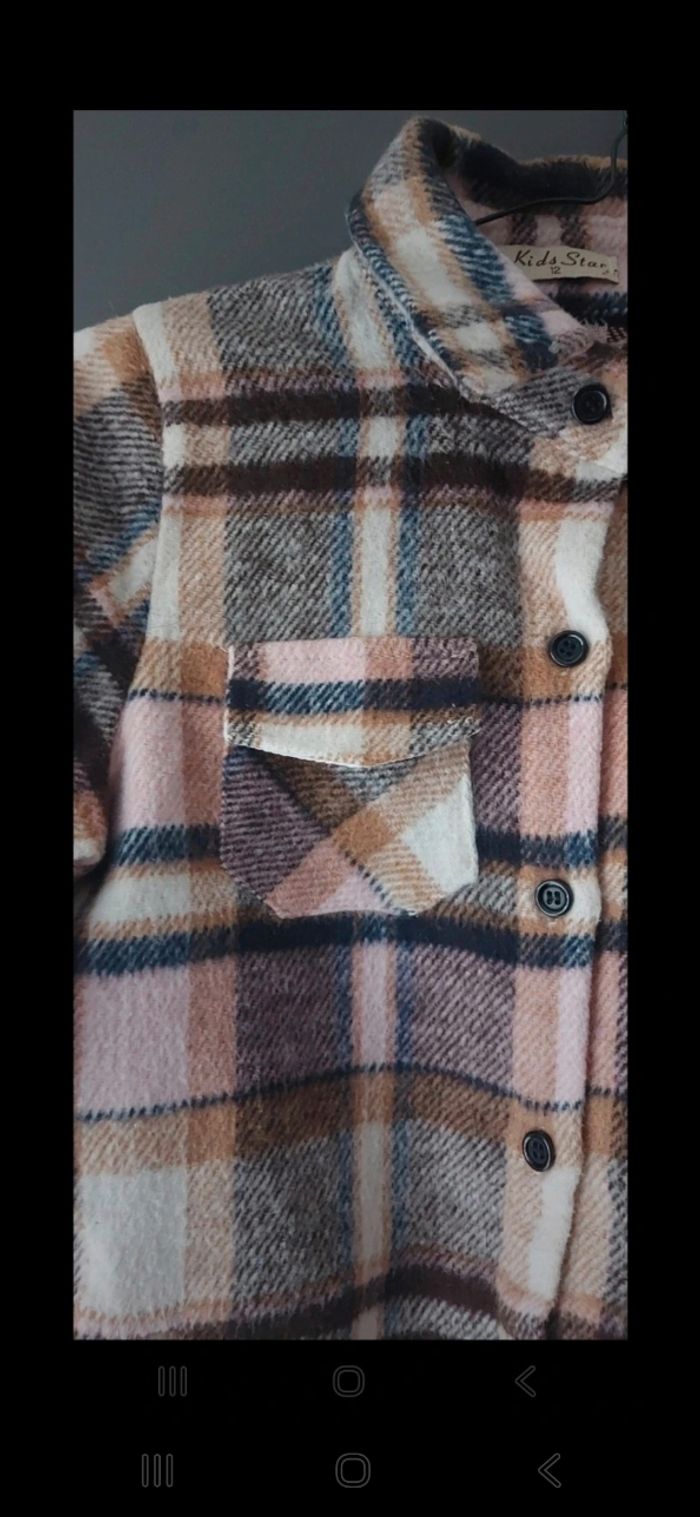 Chemise à carreaux fille - photo numéro 4