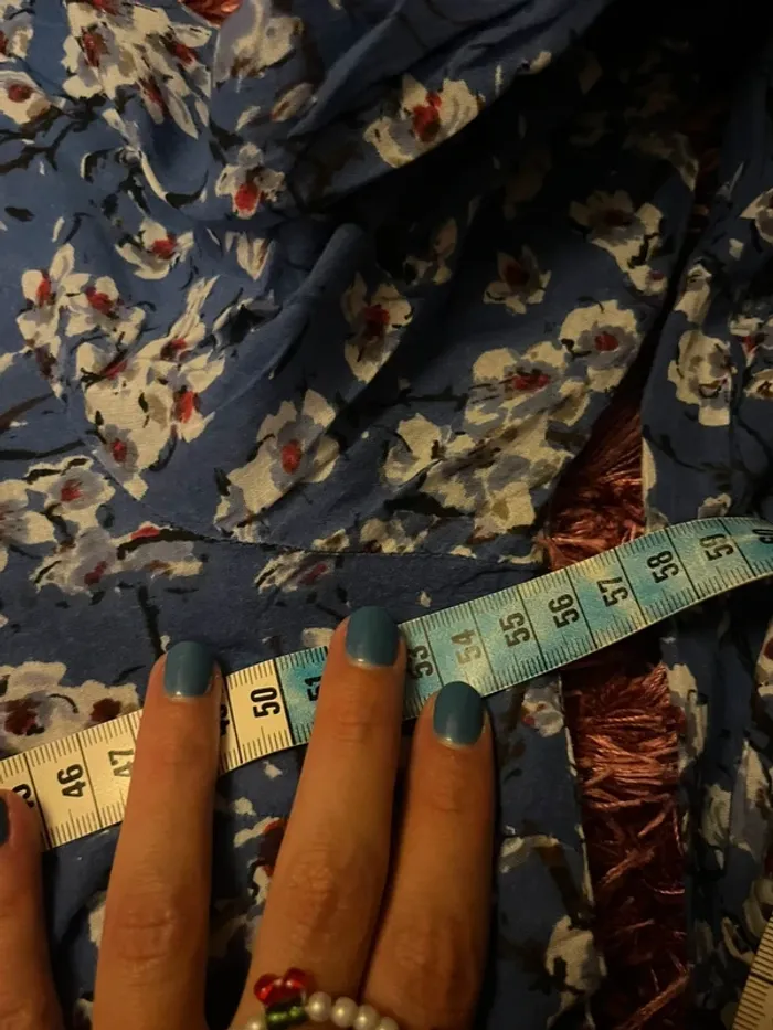 Blouse imprimé fleuri bleu Jacqueline Riu – T44 - photo numéro 8