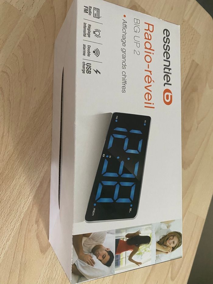 Radio réveil gros chiffres