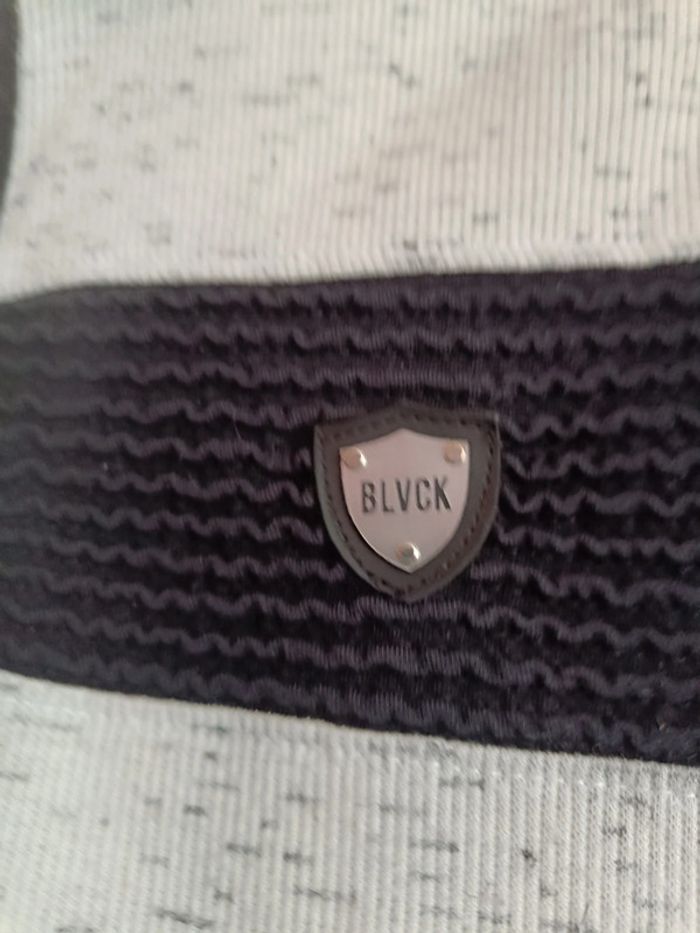 Polo écru noir " Blvck" en T.L - photo numéro 6