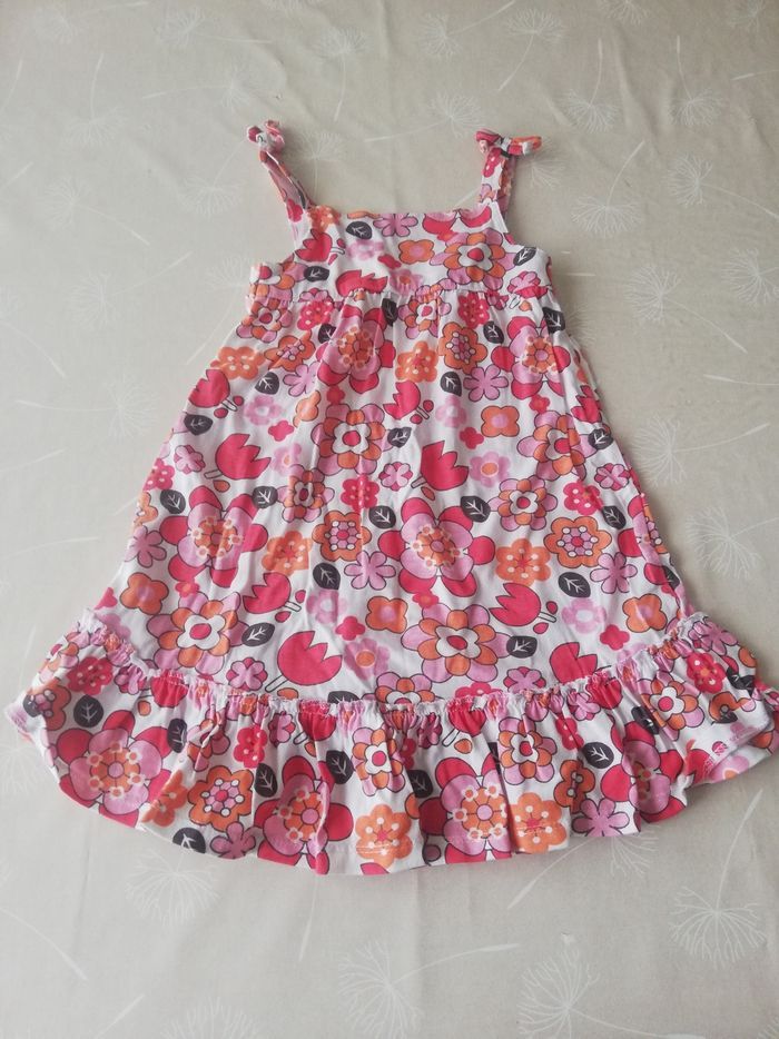 Robe bretelles à fleurs la redoute 86 cm
