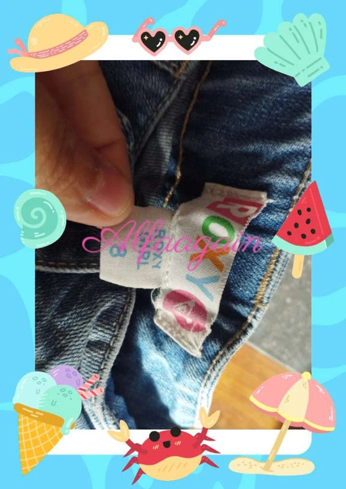 Bermuda jean Roxy 8ans - photo numéro 5