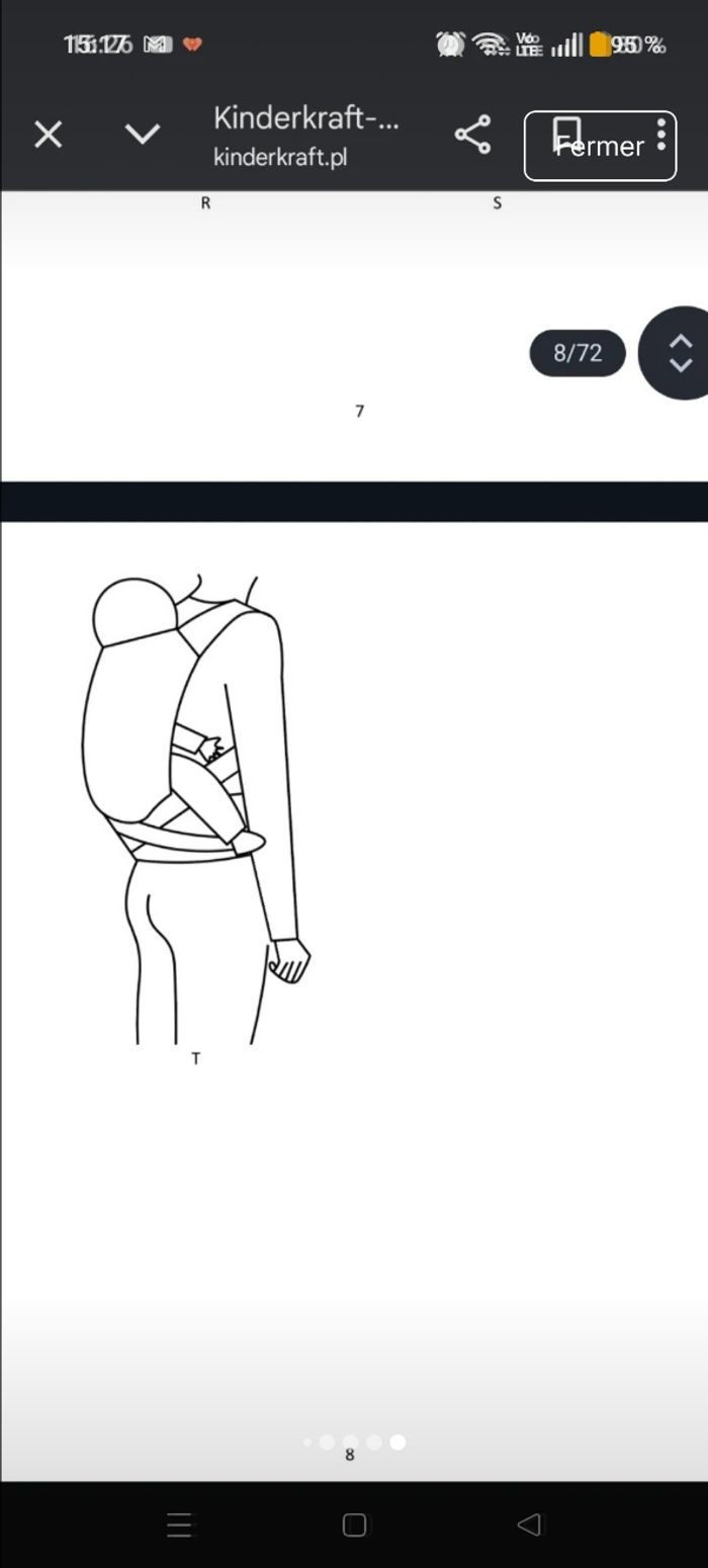 Porte bébé kinderkraft à noué à l'arrière - photo numéro 10