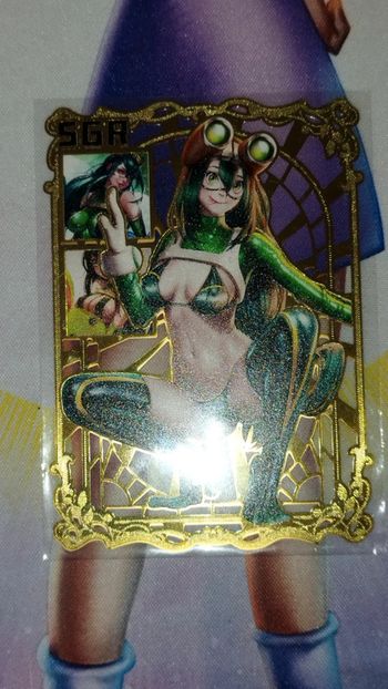 Carte Goddess Story Metal Card Limited SGR Tsuyu Asui My Hero Academia Waifu