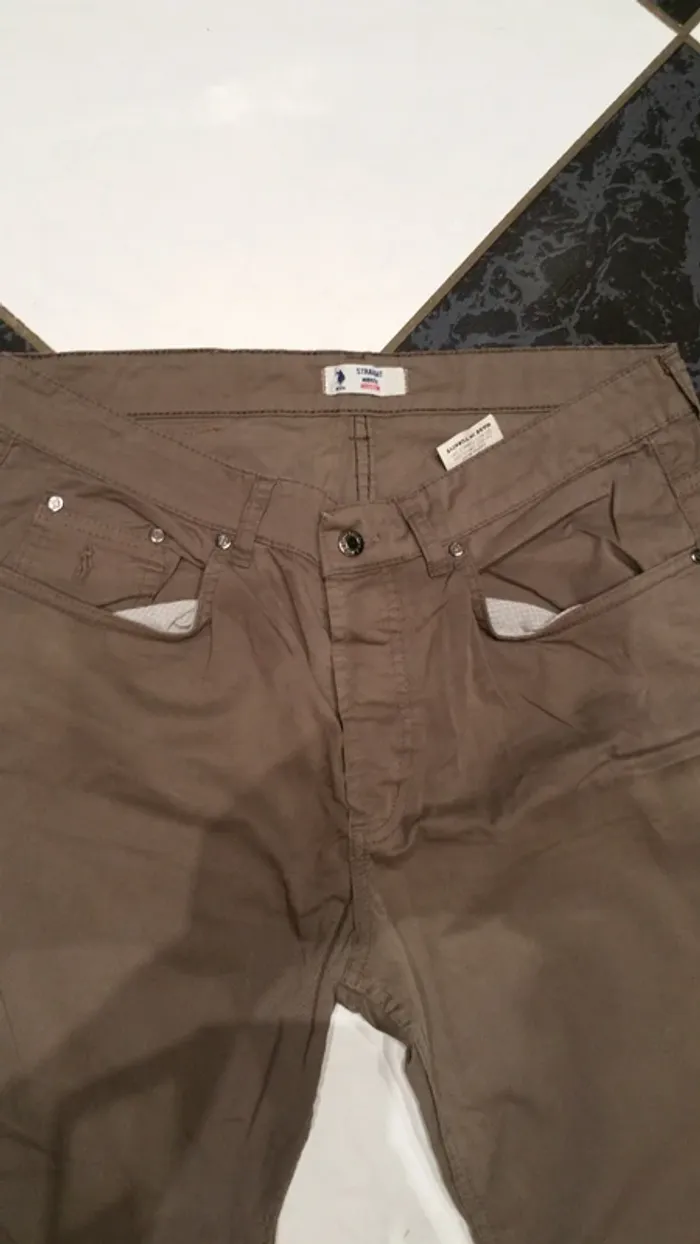 Pantalon toile marron xl - photo numéro 2
