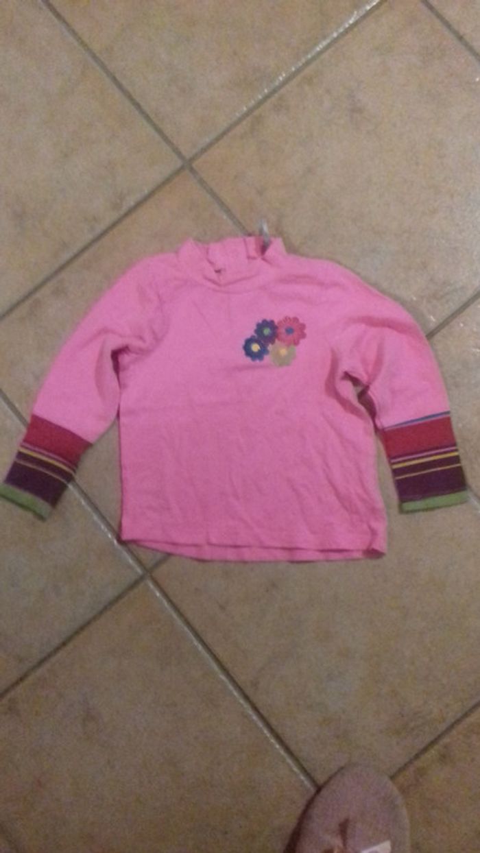 T-shirt manches longues col cheminée 23 mois / 86cms