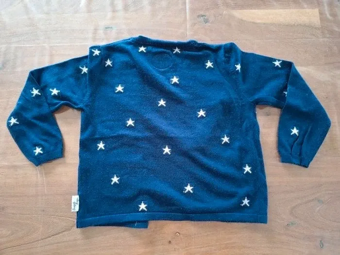 Gilet bleu marine étoiles Sergent Major 5 ans - photo numéro 3